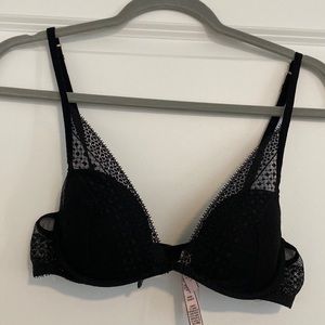 VS Black Lace Plunge Bra - 34B
